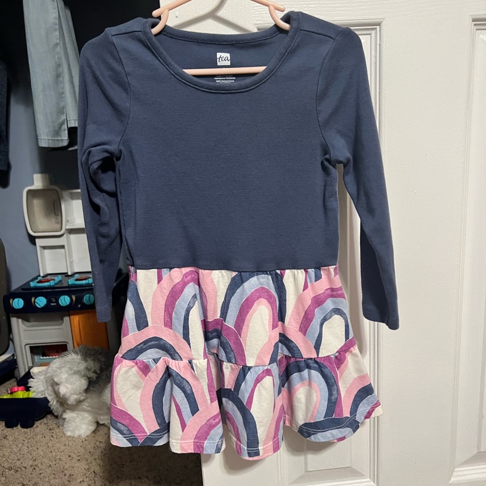 Toddler girl rainbow dress
